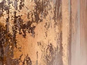 a close up of a wall covered in dirt at MEA HOTEL TRIER in Trier