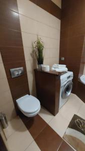 Kúpeľňa v ubytovaní apartament AWA Bajkowe Kołobrzeg
