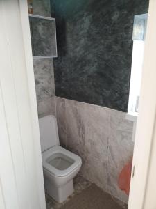 a bathroom with a white toilet in a room at Humphrey House in Parkside