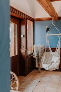 Postel nebo postele na pokoji v ubytování Hôtel Le Romantica