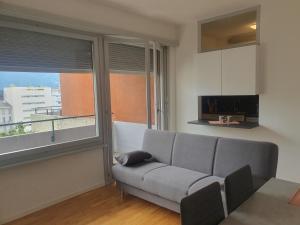 TV a/nebo společenská místnost v ubytování Lugano-Dino Panoramic Flat 5guests