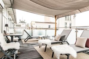 Balkón alebo terasa v ubytovaní Hotel Sandwirth