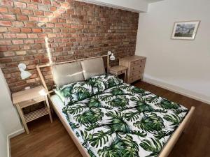 Cama o camas de una habitación en Pension Mikulov