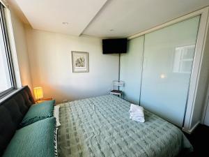 Elegant Splendor 3 bedroom Apartment with Tram Access客房内的一张或多张床位