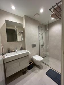 Koupelna v ubytování Apartman Julija