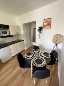مطبخ أو مطبخ صغير في Bel appartement Porte d’Italie