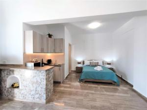 Cama o camas de una habitación en Studio Elpida Santorini