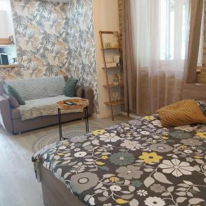 Krevet ili kreveti u jedinici u okviru objekta Gite dans une ancienne corps de ferme B