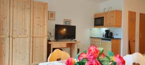 Kuchyň nebo kuchyňský kout v ubytování Pension Berghof