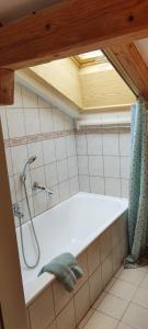 Koupelna v ubytování Pension Berghof