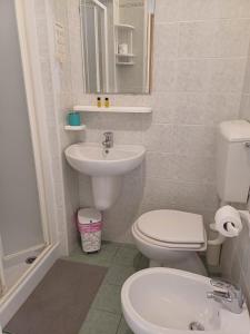 Koupelna v ubytování Hotel Canarco