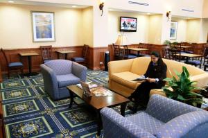 Posezení v ubytování Hampton Inn Dallas-Rockwall