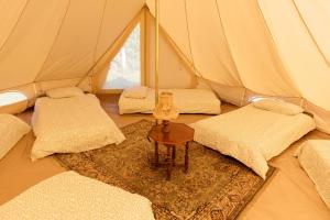 Aparra Surfcamp Auberge Saint-Jean-de-Luz客房内的一张或多张床位