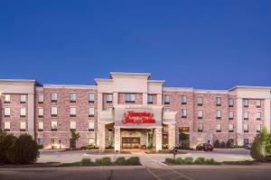 a rendering of the front of a hotel at Hampton Inn & Suites West Bend in West Bend