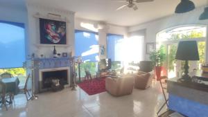 Χώρος καθιστικού στο Hotel Casa Grande