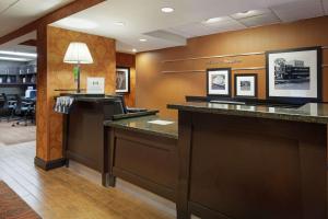 a waiting room at a hospital with a reception counter at Hampton Inn Houston Near the Galleria in Houston