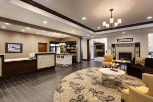 a lobby of a hospital with a waiting room at Homewood Suites by Hilton Huntsville-Downtown in Huntsville