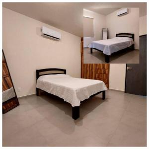 Habitación con 2 camas en una habitación en Casa Paraíso - Brandeburgo, en Veracruz