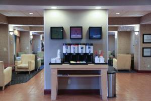 a waiting room with a counter in a hospital at Hampton Inn Morehead in Morehead