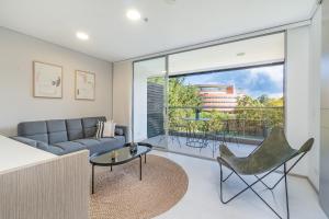 Predel za sedenje v nastanitvi PORTANOVA Suites by ADVENTU