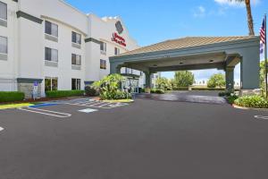 a rendering of a hotel with a parking lot at Hampton Inn & Suites Modesto - Salida in Modesto