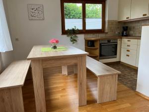 Kuchyň nebo kuchyňský kout v ubytování Apartment Riedwiese