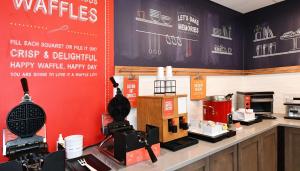 a counter in a fast food restaurant with a counter at Hampton Inn Santee-I-95 in Santee