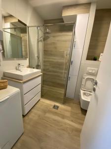 Koupelna v ubytování Apartman Oaza