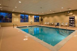 a large swimming pool in a hotel room at Hampton Inn White River Junction in White River Junction