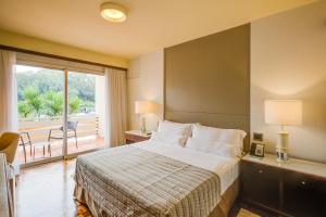 Cama ou camas em um quarto em Bourbon Thermas Eco Resort Cataratas do Iguacu