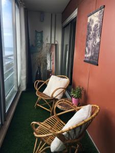 Posedenie v ubytovaní T2 Cosy Mer Plage Plérin St Brieuc