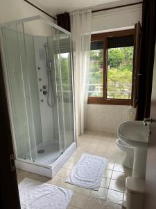 Koupelna v ubytování Albergo al lago