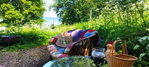 Zahrada ubytování Mereääre Glamping ja Rannamaja
