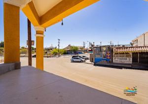a view of a parking lot with a car parked at San Felipe rental - One block to San Felipe Malecon in San Felipe +26 photos