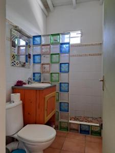 ル・ゴジエにあるIguanaのバスルーム(トイレ、洗面台付)