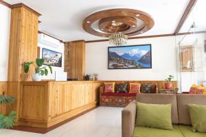 Posezení v ubytování Hotel Yakroo Manang