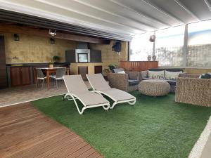 Posezení v ubytování Villa Rea comfort e relax