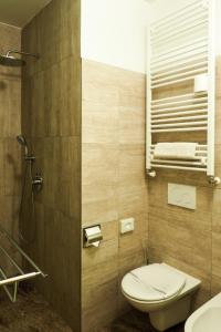 Koupelna v ubytování Hotel Vacek Pod Věží