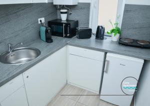 Kuchyňa alebo kuchynka v ubytovaní Cozy Apartment