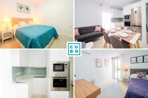 A kitchen or kitchenette at Cubo's Urban Miranda Apartment