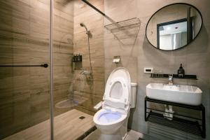 Koupelna v ubytování inami B&B