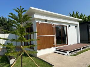 Bygningen som resortet ligger i