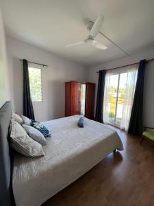 Postel nebo postele na pokoji v ubytování L'oasis de L'Entre-Deux