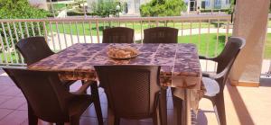 A balcony or terrace at Xeraco Beach Alma
