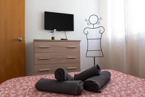Postel nebo postele na pokoji v ubytování Apartamento Marina de Torrox