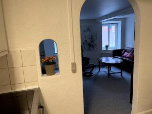 Area soggiorno di Udbyhøjvejens overnatning