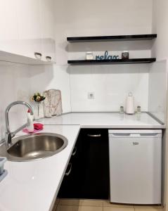 Kuchyň nebo kuchyňský kout v ubytování Euforia apartment