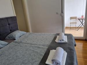 Postel nebo postele na pokoji v ubytování Euforia apartment