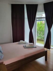 Cama ou camas em um quarto em Apartmani Vila Milaris