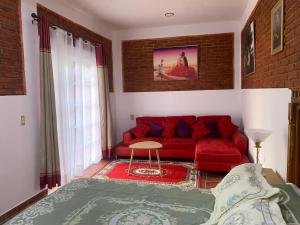 Istumisnurk majutusasutuses Hotel Boutique Casona Mashei